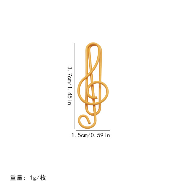 Picture of Amazon's Best-Selling Colorful Musical Note Paper Clips, Cartoon Bookmarks for Students, Creative Office Paper Clips