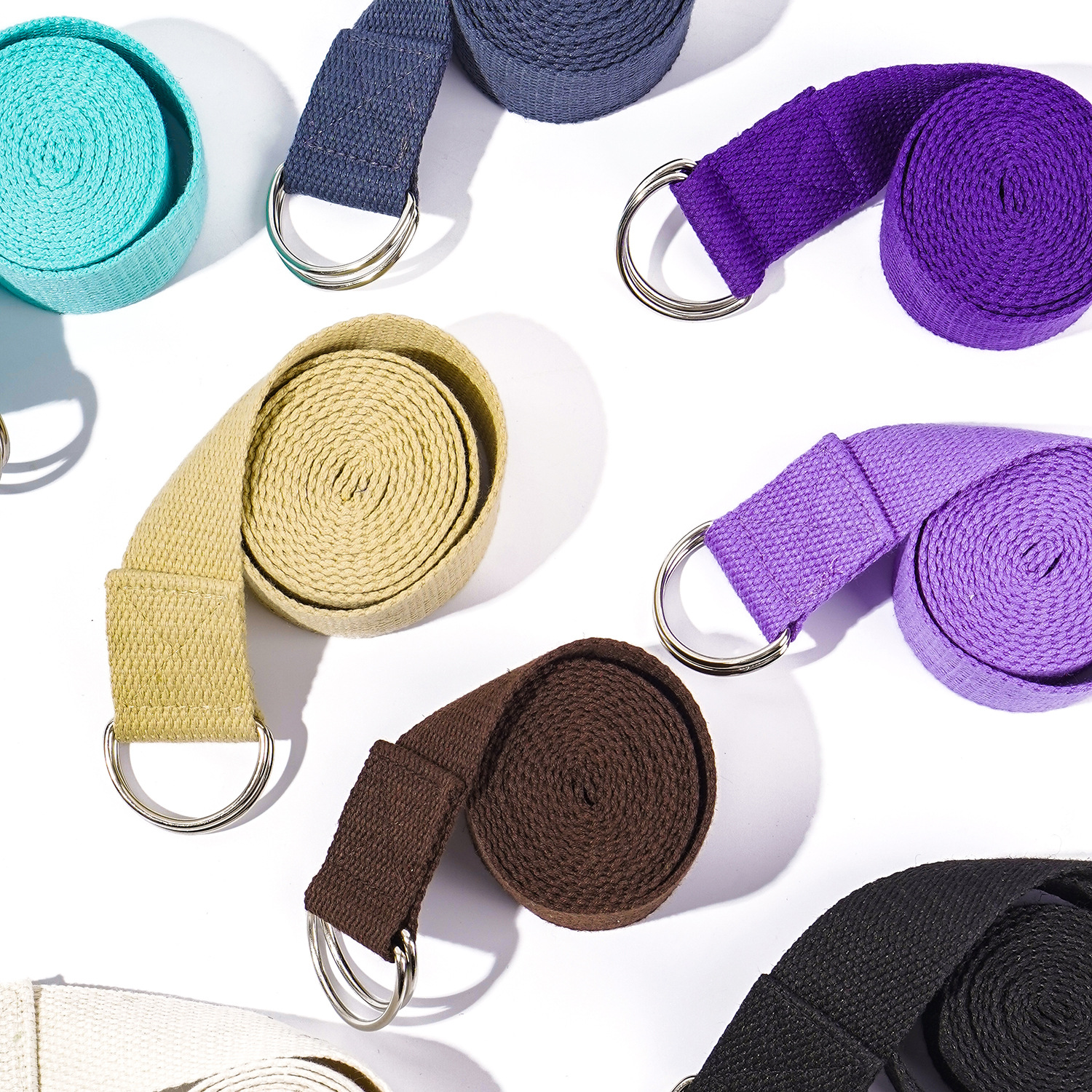 Picture of Cross-border Yoga Stretching Belt Yoga Stretching Rope 183 Lengthened Fitness Sports Stretching Special Yoga Accessories