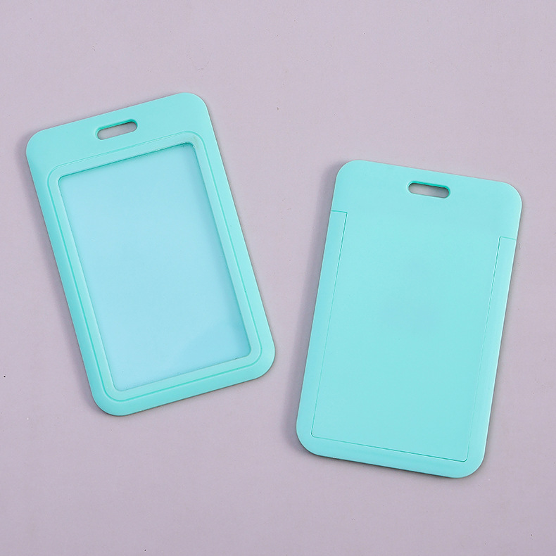 Picture of Sliding cover card push card ABS plastic cartoon tag student card cover work card badge cover chest card wholesale fixed