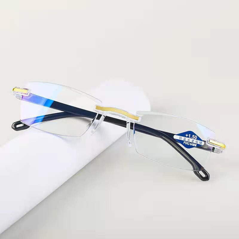 Picture of Smart Zoom Anti-Blue Light Frameless Trim Presbyopia Glasses Stall Selling Street Dual-Light Presbyopia Glasses