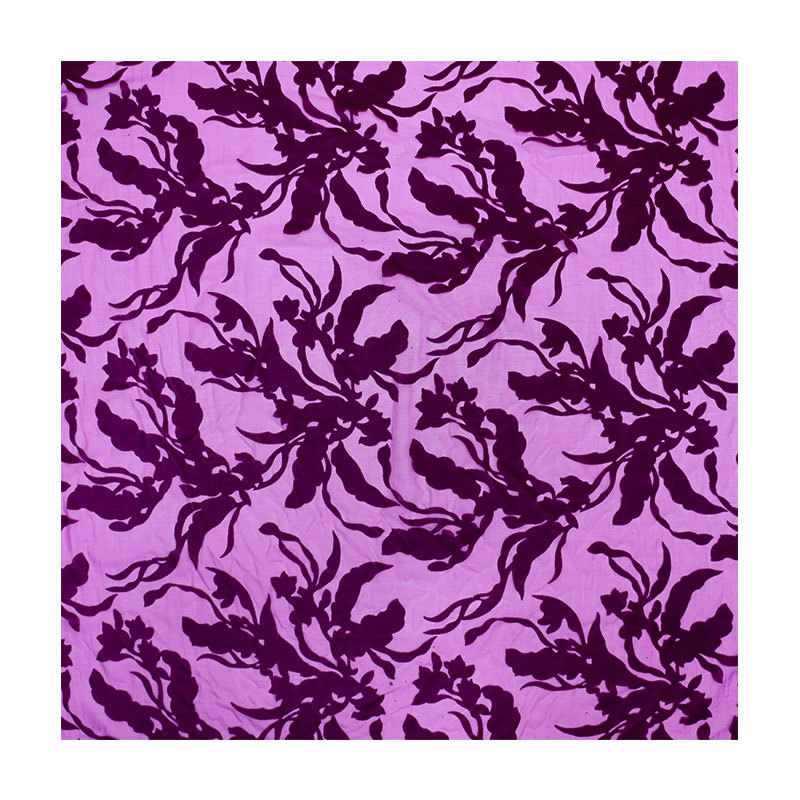 Picture of Factory Wholesale Woven Velvet Brocade Viscose Burnt Flower Velvet Fabric Nightgown Dress Cheongsam Fabric Cloth