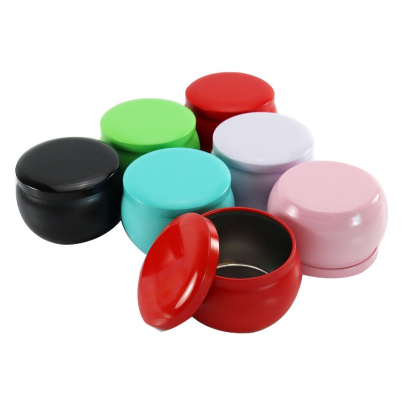 Small batch of iron cans cross-border e-commerce drum-shaped metal packaging tinplate gift candy aromatherapy candle set iron box