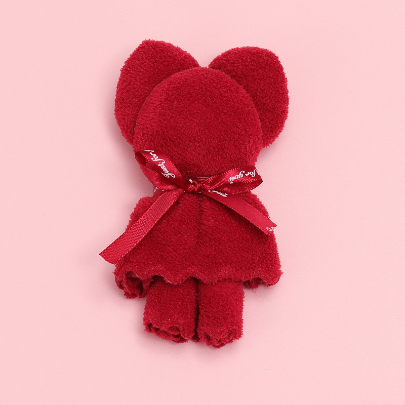 Picture of Bear Towel Accompanying Gift Wedding Gift Pineapple Pattern Wedding Gift Annual Meeting Wedding Shaped Towel Opening Ceremony