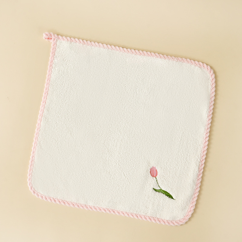 Picture of Souvenir Towels for Bridesmaids, Floral Embroidery, Baby Full-Month Gifts, Small Return Gifts, Women's Day Small Gift Designs