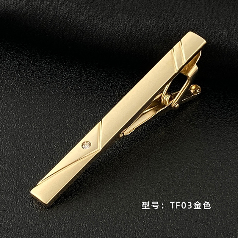 Picture of Men's Tie Clip Manufacturer Direct Sales Yiwu Cross-Border Business Metal Tie Clip Tieclips Bow Tie Business Style