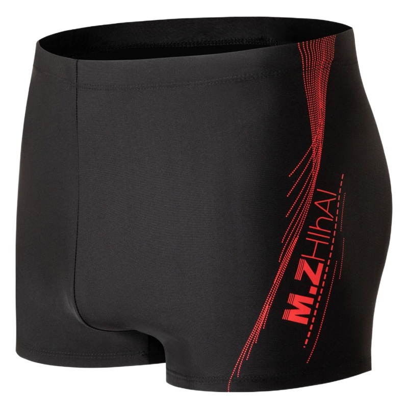 New Men's Breathable Boxer Swim Trunks Quick-drying Ice Silk Four-corner Thin Swimming Wading Sports Swim Trunks Plus Size