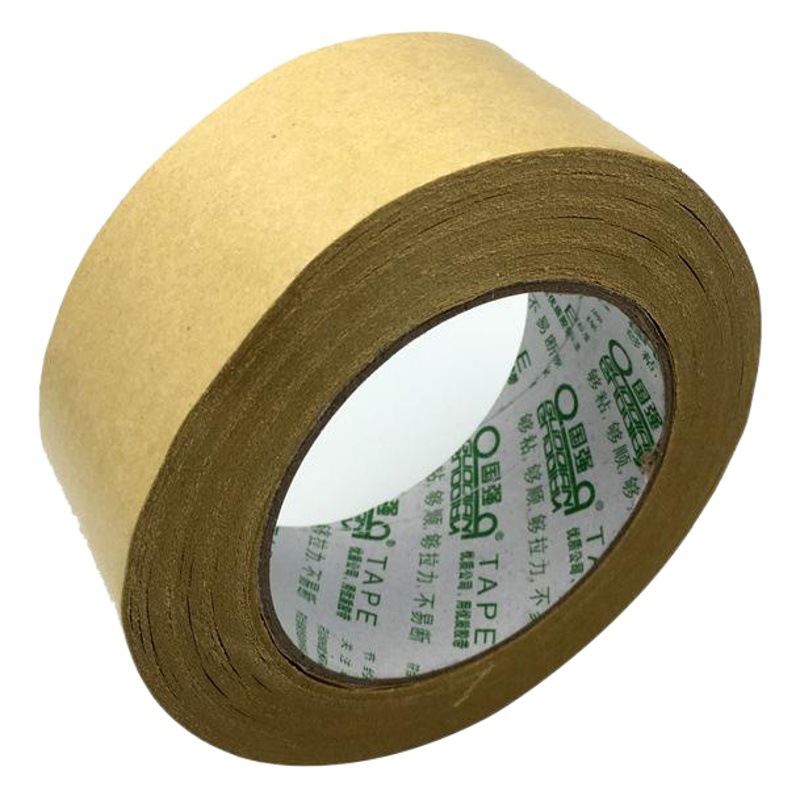 Factory direct waterproof Kraft paper wholesale high-stick Kraft tape strong Kraft paper glue yellow sealing tape