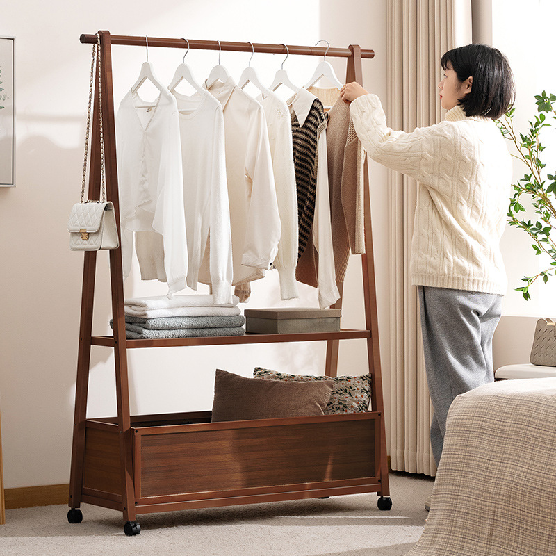 Coat Rack Floor Hanger Household Hanger Hanging Clothes Floor Rack Bedroom Vertical Simple Rack Hanger
