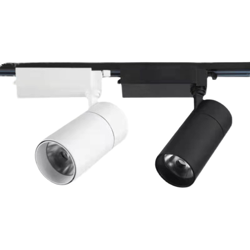 Full spectrum smart track lights two-wire three-wire four-wire cob track spotlights clothing store led anti-glare rail spotlights