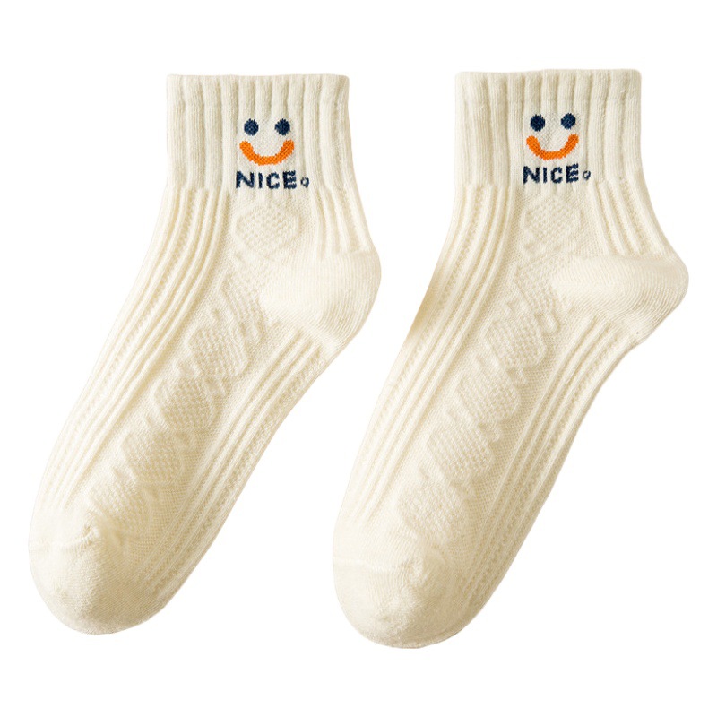 Women's Socks, Slouch Socks, Cute White Socks, Ice Socks, Ice Silk Socks, Stylish Socks, Girls' Socks, Korean Style Socks