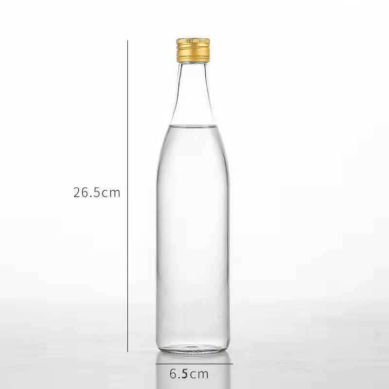 Picture of Factory in stock wholesale one Jin white wine bottle 500ml niu er same style home-brewed empty wine bottle sealed transparent exquisite
