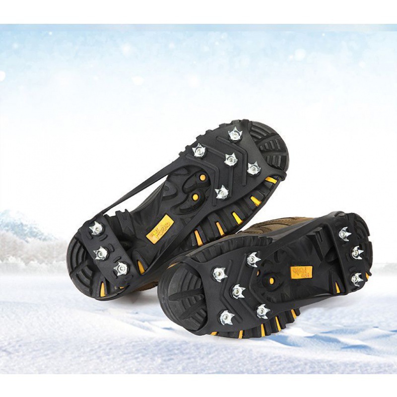 Picture of Outdoor crampons mountaineering travel 5-tooth non-slip shoe cover gourd-shaped snow non-slip shoe cover lightweight snow claw shoe nail