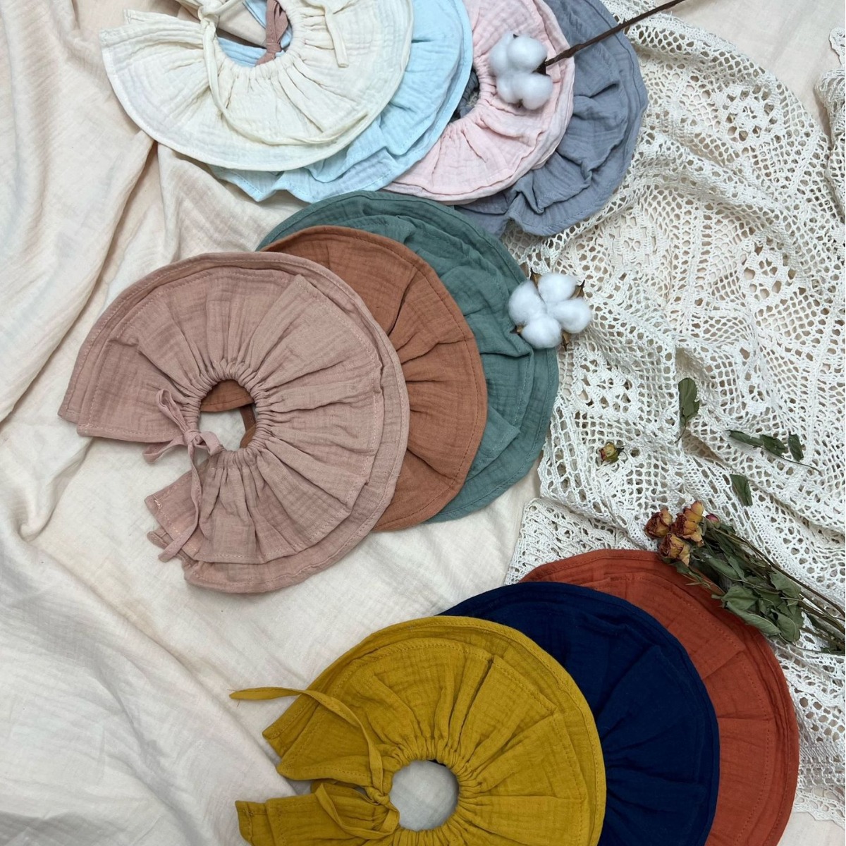 2025 Ins Korean Style Pure Cotton Gauze Saliva Towel 360 ° Category a Infant Bibs, Milk Pads, Soft and Breathable