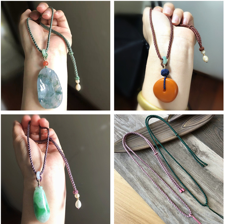 Picture of Taiwan line 3mm wear-resistant twist dragon pattern rope hand woven diy jade beeswax necklace rope hand rope wire