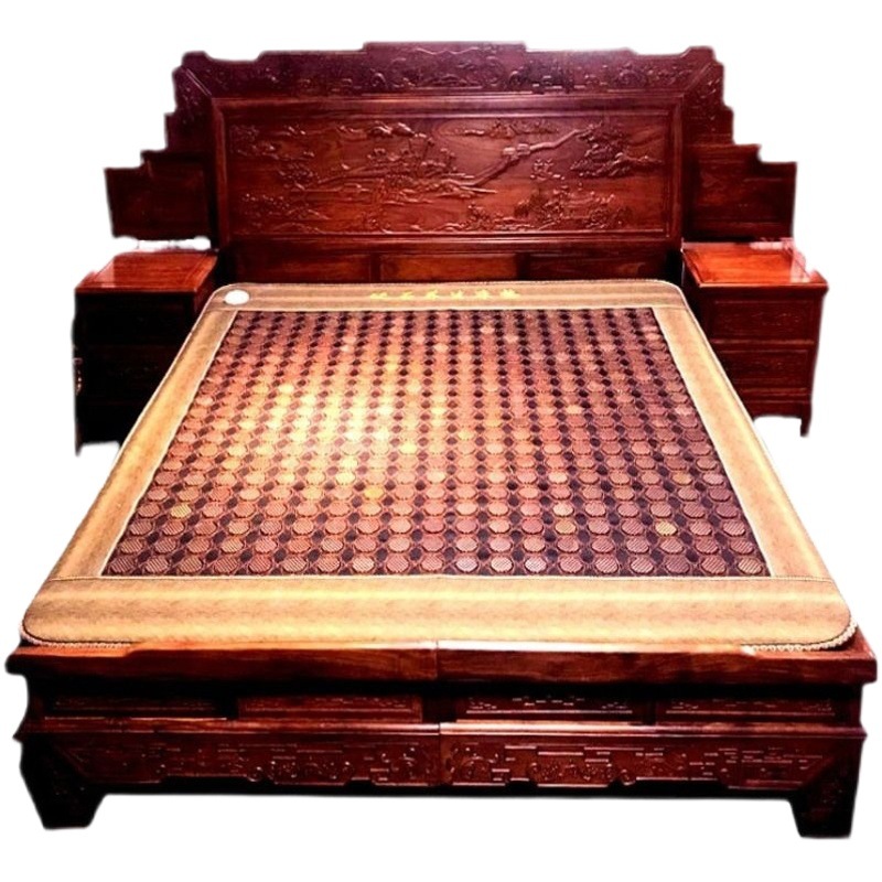 Sishui red stone health mattress Jade magnetic therapy energy physiotherapy beauty Tomalin germanium stone maifan stone wholesale factory