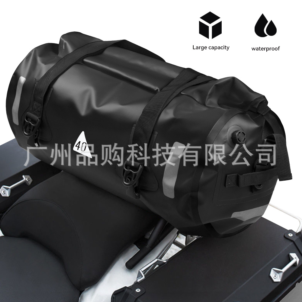 Knight Motorcycle Travel Equipment Motorcycle Rear Seat Bag Outdoor Waterproof Tail Bag Large Capacity Cycling Bag Backpack Cross-border Backpack