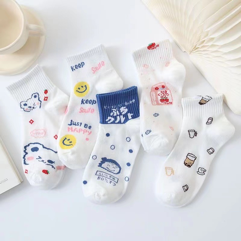 Picture of Socks men's summer solid color black white gray ankle socks unisex low-cut breathable socks low-top socks wholesale