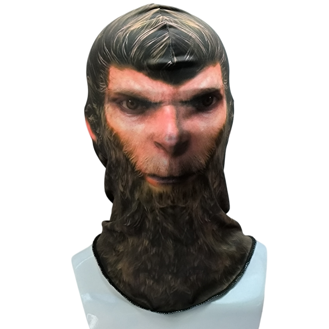 Picture of Summer Outdoor Sunscreen Mask Men's Ice Silk Motorcycle Riding Face Towel Thin Animal Full Face Neck Ear Hanging Tape