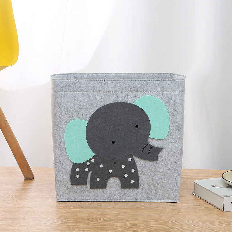 Picture of Felt Bag Cartoon Storage Basket Kidsren's Toy Dirty Clothes Storage Box Handbag Large Capacity Dirty Clothes Storage Essential