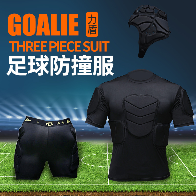 New Long-sleeved Goalkeeper Suit suit Football Basketball Training Thickened Goalkeeper Suit Anti-collision Thickened Armor Longmen Suit