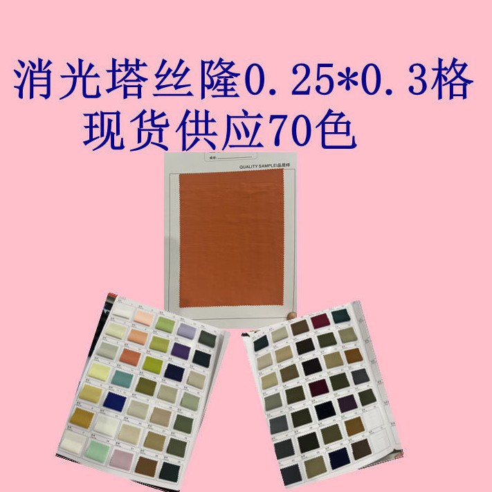 Matte Taslan 0.25*0.3 Grids, Full Nylon Texture, Clear Texture, Jacket, Mountaineering Clothing Fabric