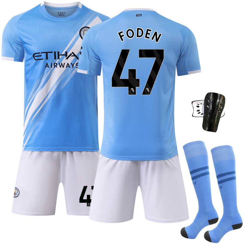 Picture of 2025-26 New Sports suit 17 De Braunes Club Football Clothes No.9 Harland Manchester City Home
