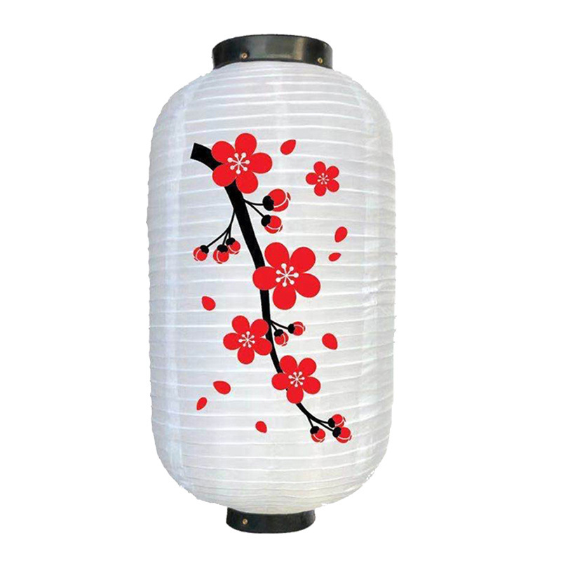 Picture of Wax gourd lantern outdoor lantern waterproof festive silk cloth plum blossom lantern wholesale Japanese and Korean folding peach blossom Lantern
