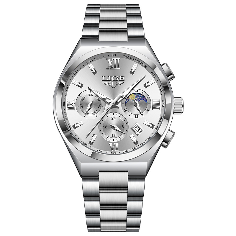Picture of LIGE/LIGE Watch Cross-border Hot-selling Multifunctional Waterproof Quartz Watch Luminous Men's Watch Men's Watch