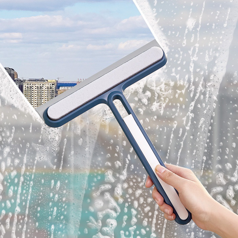 Four-In-One Glass Cleaning Brush, Double-Sided Wiper, Screen Window Brush, Glass Wiper, Window Gap Small Brush, Sponge Brush
