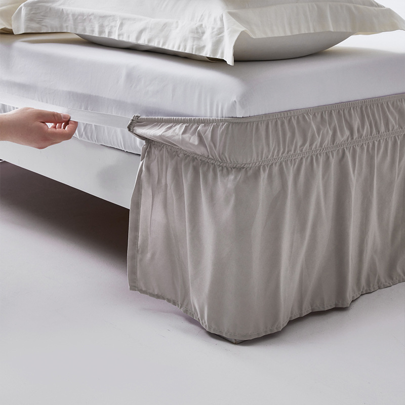 Amazon's Same Style Bed Skirt Detachable Foreign Trade Size Multi-Color Multi-Size Elastic Band Machine Washable