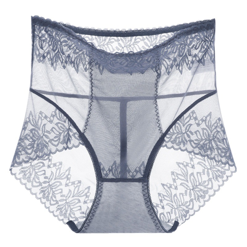 Autumn and winter underwear women's cotton crotch high waist seamless belly sexy comfortable breathable lace underwear women's briefs 829