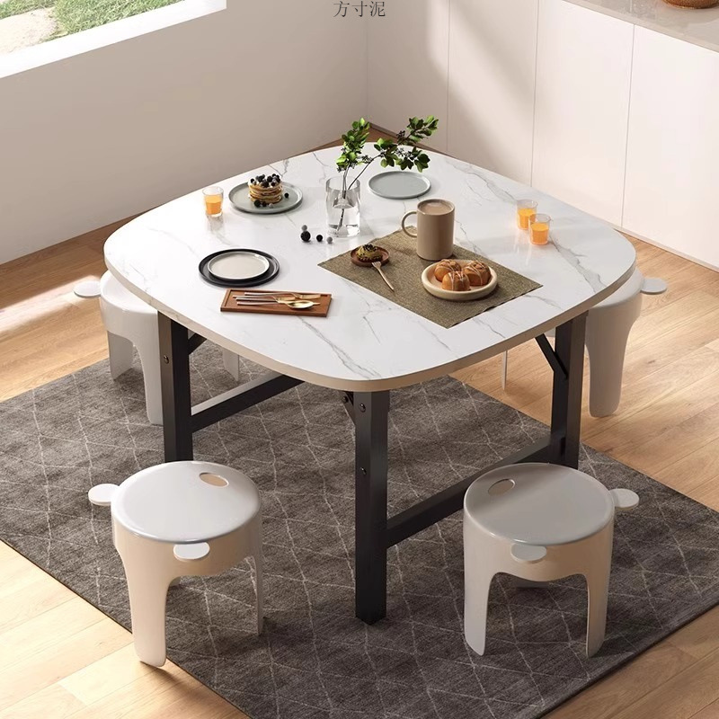Folding Low Table Dining Table Home Dormitory Table Simple Street Stall Folding Table Outdoor Barbecue Square Table