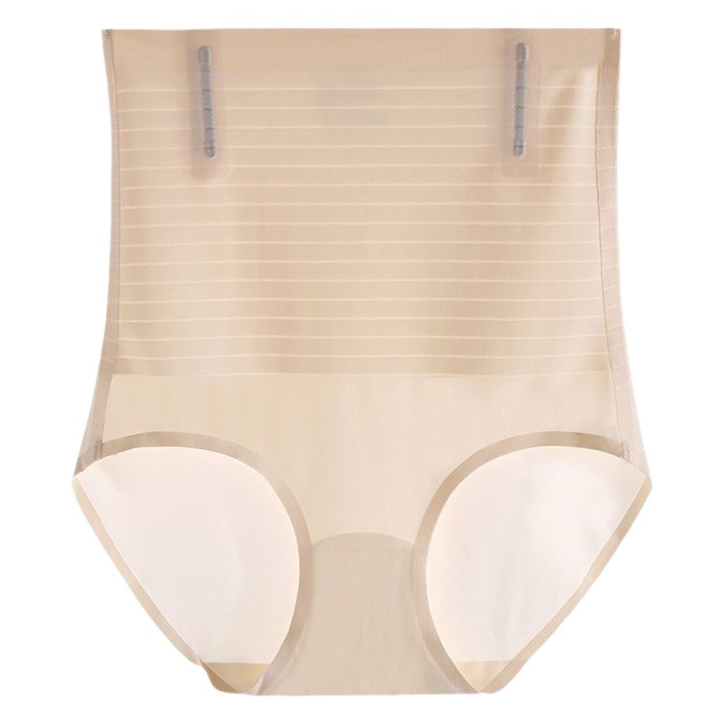 Ice Silk seamless cloud pants postpartum belly contracting high waist belly contracting pants underwear women's waist slimming hip lifting thin body shaping pants