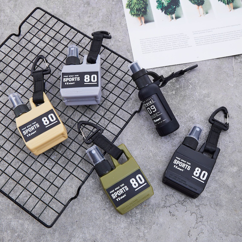 80ml Outdoor Camping Style Travel Spray Bottle Alcohol Dispensing Bottle Portable Spray Bottle Ready-Made Cross-Border Filling