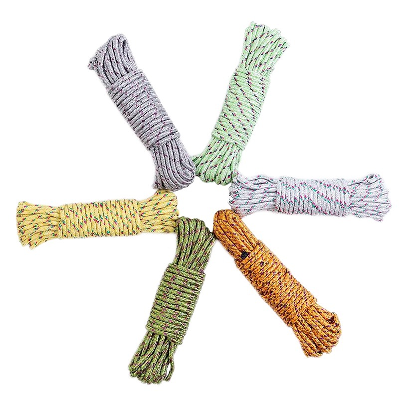 A052 Bold Multifunctional Nylon Anti-slip Windproof Clothesline 10 m Outdoor Portable Drying Clothes Line