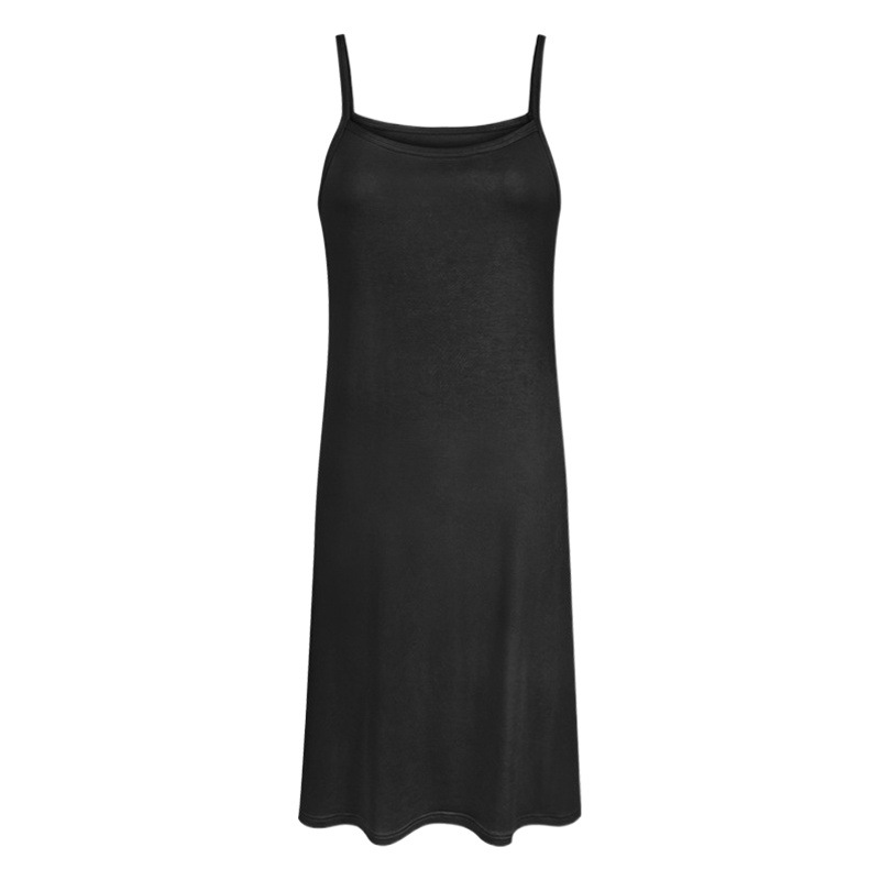 Spring and Summer Versatile Modal Bottoming Suspbottomer Skirt for Women with Petticoat, Loose Sleeveless Vest Skirt, Casual Dress