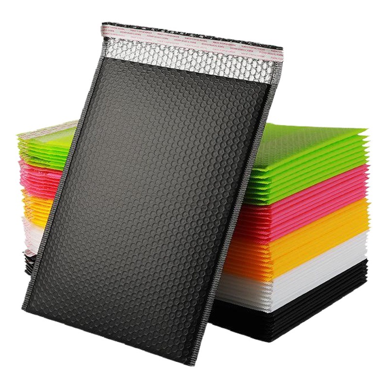 Black matte co-extruded film Bubble Bag envelope bag express packaging bag thickened shockproof bubble bag packaging bag wholesale