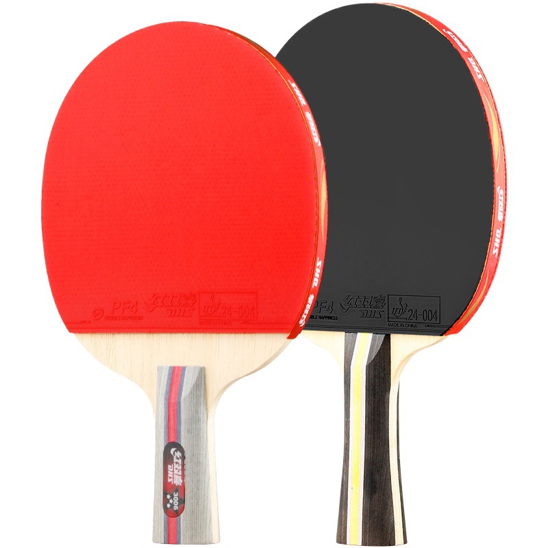 Double Happiness Table Tennis Racket H3002 Samsung Primary and Secondary School Students Beginners Straight Racket Horizontal Racket Table Tennis Racket Single and Double Racket