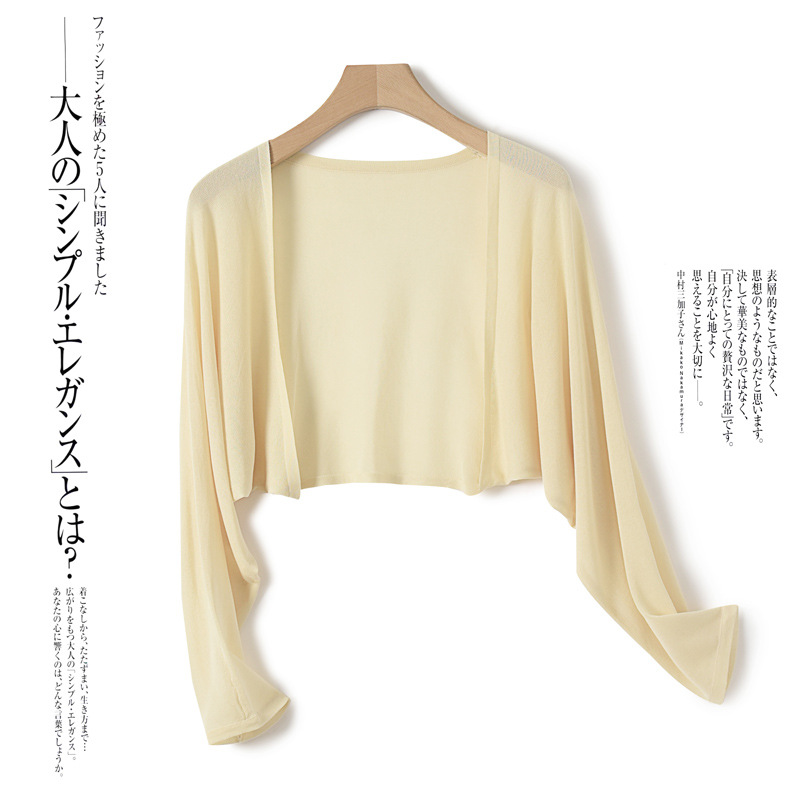 Picture of Cross-Border Summer Ice Silk White Blouse Plus Size Top with Sun Protection Shirt Thin Jacket Sun Protection Clothing Air-Conditioned Shirt Women Summer