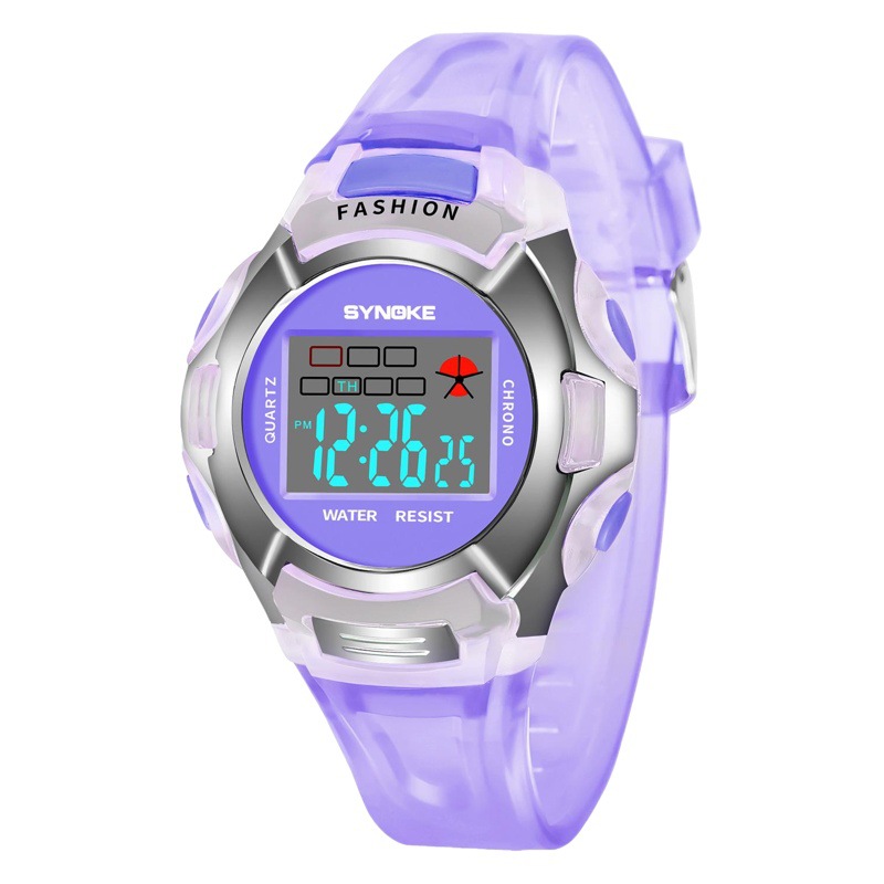 Chrono children's watch luminous waterproof sports girl boy student electronic watch in stock one-piece delivery