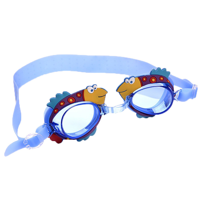 Picture of New pink small fish cartoon children swimming goggles for boys and girls children baby waterproof anti-fog HD crab swimming goggles