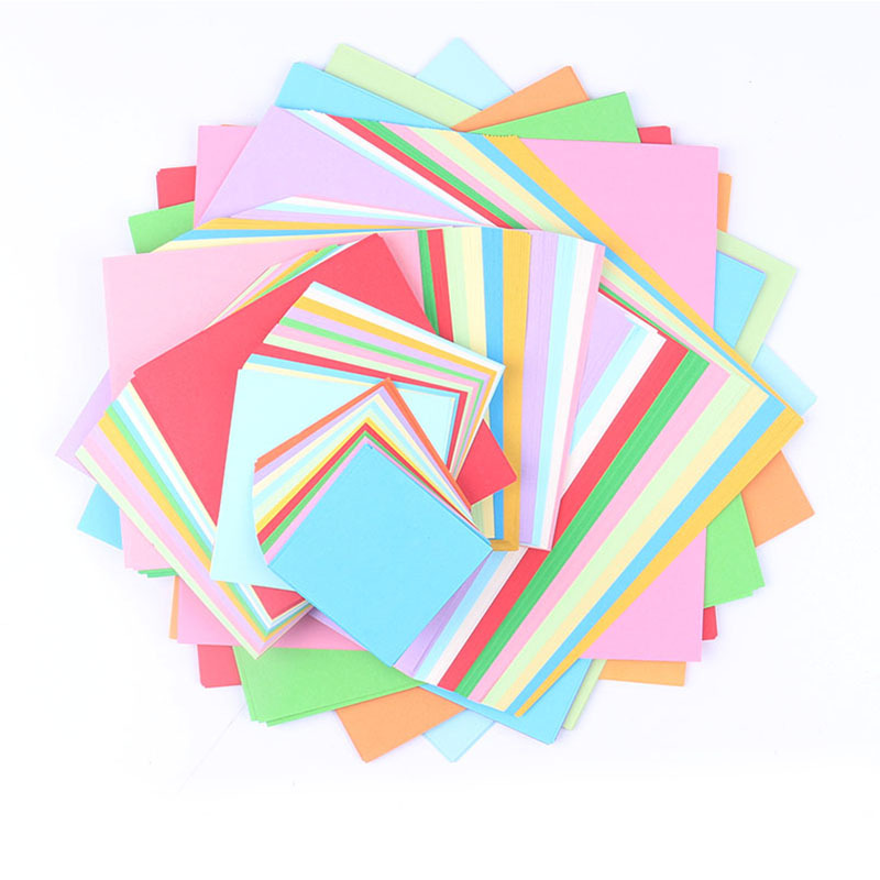 Picture of 15cm Square Color Paper Children's Handmade Origami Color Handmade Paper Hand Cut Paper Crane Origami