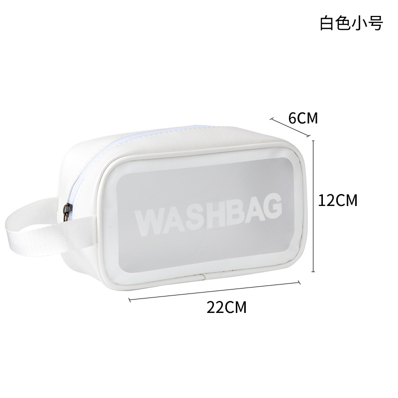 Picture of Waterproof Wash Bag Large Capacity Travel Cosmetic Storage Bag High-grade Sense Portable Transparent PVC Wash Bag for Women