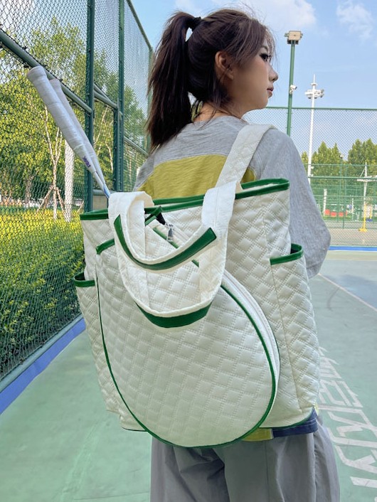Badminton backpack, outdoor fitness bag, storage bag, large capacity pickleball racket bag, women's backpack, tennis sports bag