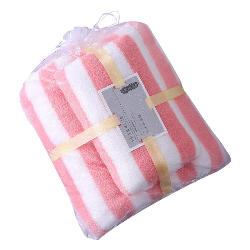 Towel bath towel wholesale factory suit coral fleece child and mother towel absorbent two-piece set logo hand gift towel