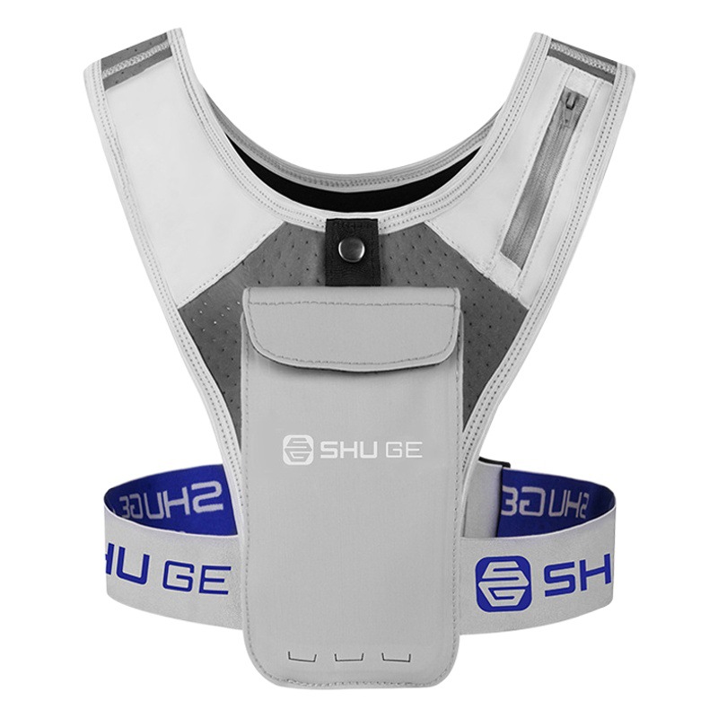 Cross-Border Hot-Selling Vest Bag, Light and Close-Fitting Diving Material, Breathable Cycling Marathon Running Equipment Vest Mobile Phone Bag