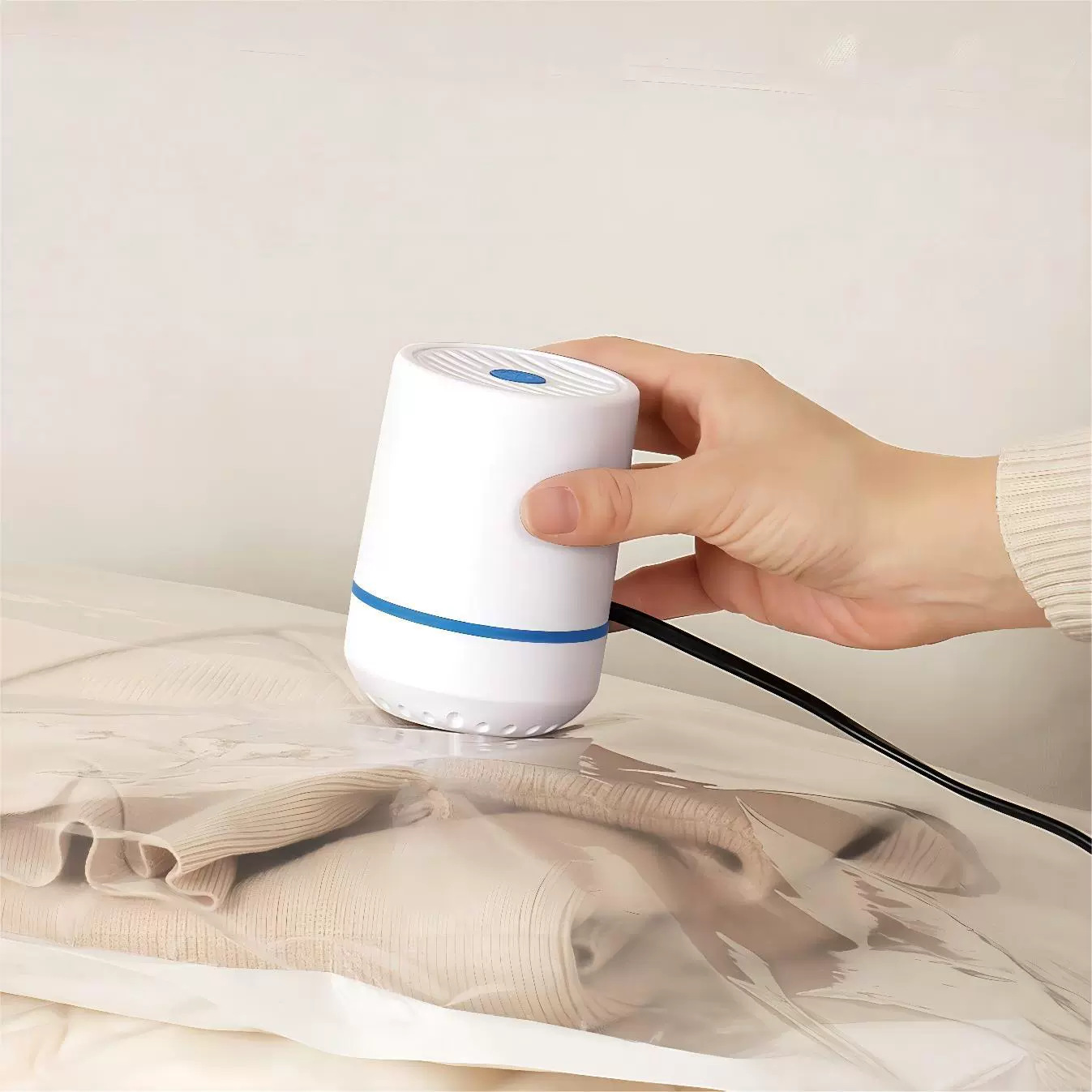 Hanging Down Jacket Compression Bag Moisture-proof Mildew-proof Coat Storage Artifact Wardrobe Household Vacuum Transparent Dustproof