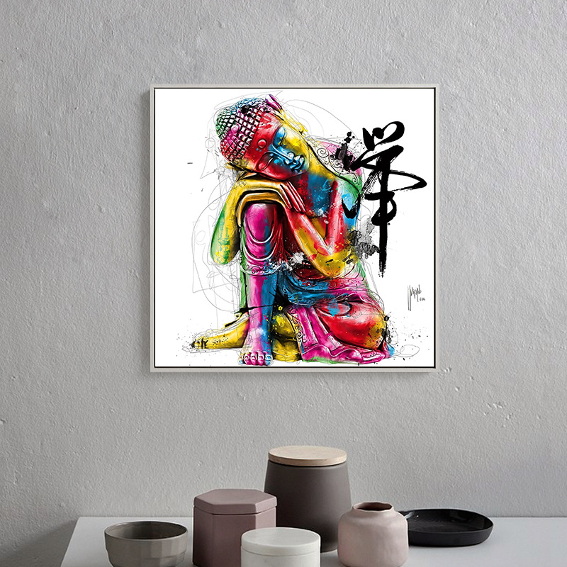 Picture of Hot Selling Colorful Sculpture Cultural Art Oil Painting Print Mural Print Hanging Painting Bedroom Living Room Decorative Painting Xy682