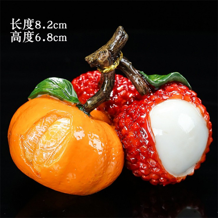 Picture of Tea pet small ornaments color change litchi fruit Bayberry golden toad tea table tea play creative tea table ornaments tea set ornaments