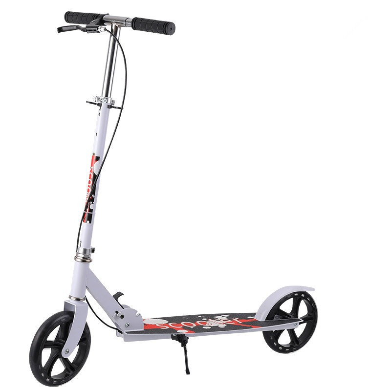 Picture of Scooter adult Scooter Youth big wheel two wheel two wheel foldable city adult hand brake for walking